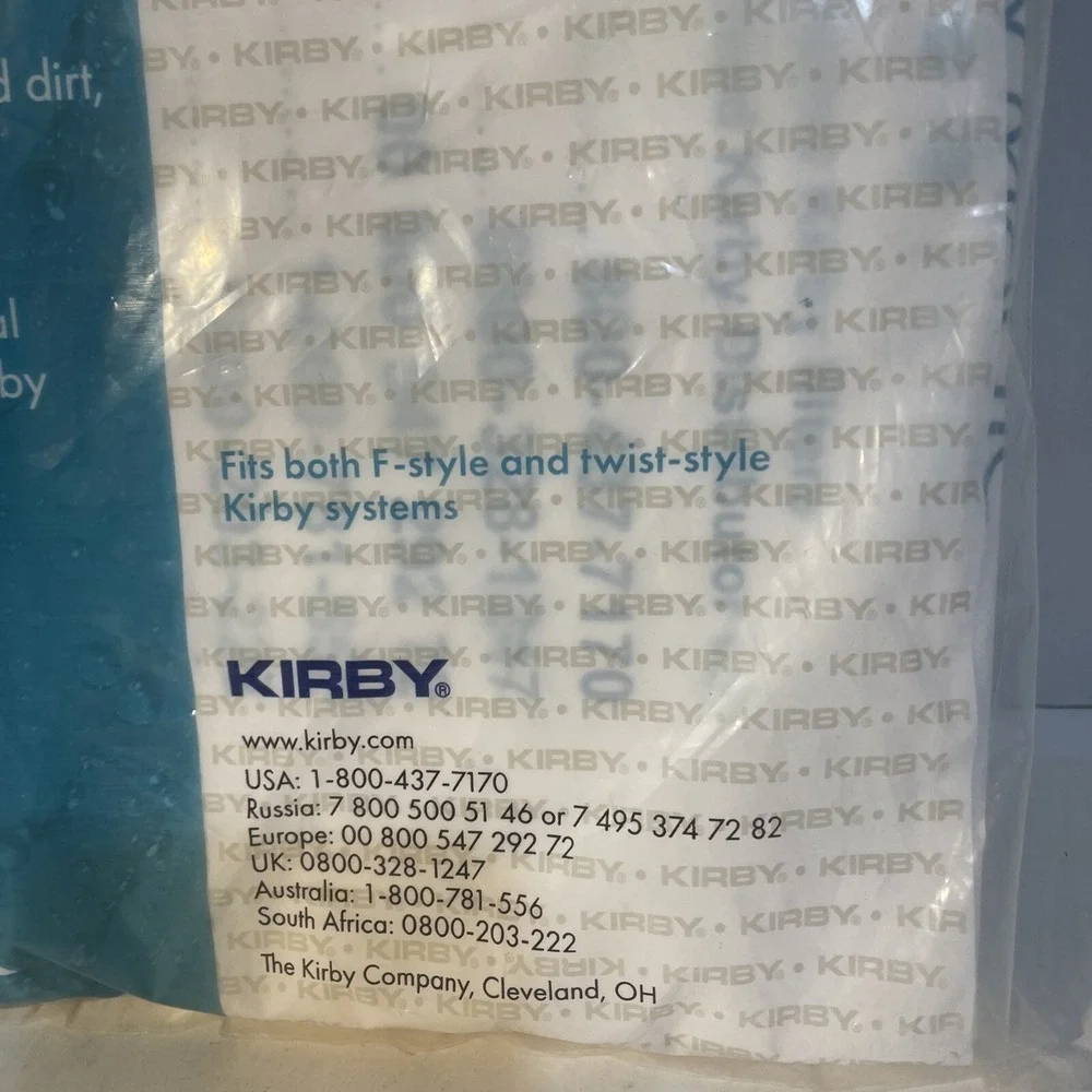 6 Genuine Kirby Micron Magic HEPA Filtration Vacuum Bags 204811 Style F & Twist